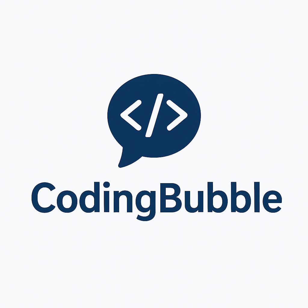 Coding Bubble Logo